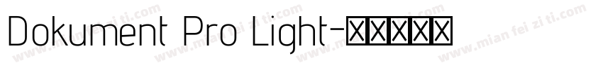 Dokument Pro Light字体转换